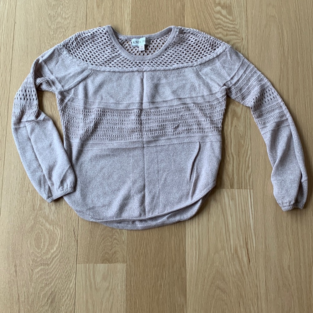 Knox rose sweater in lilac knit size xs